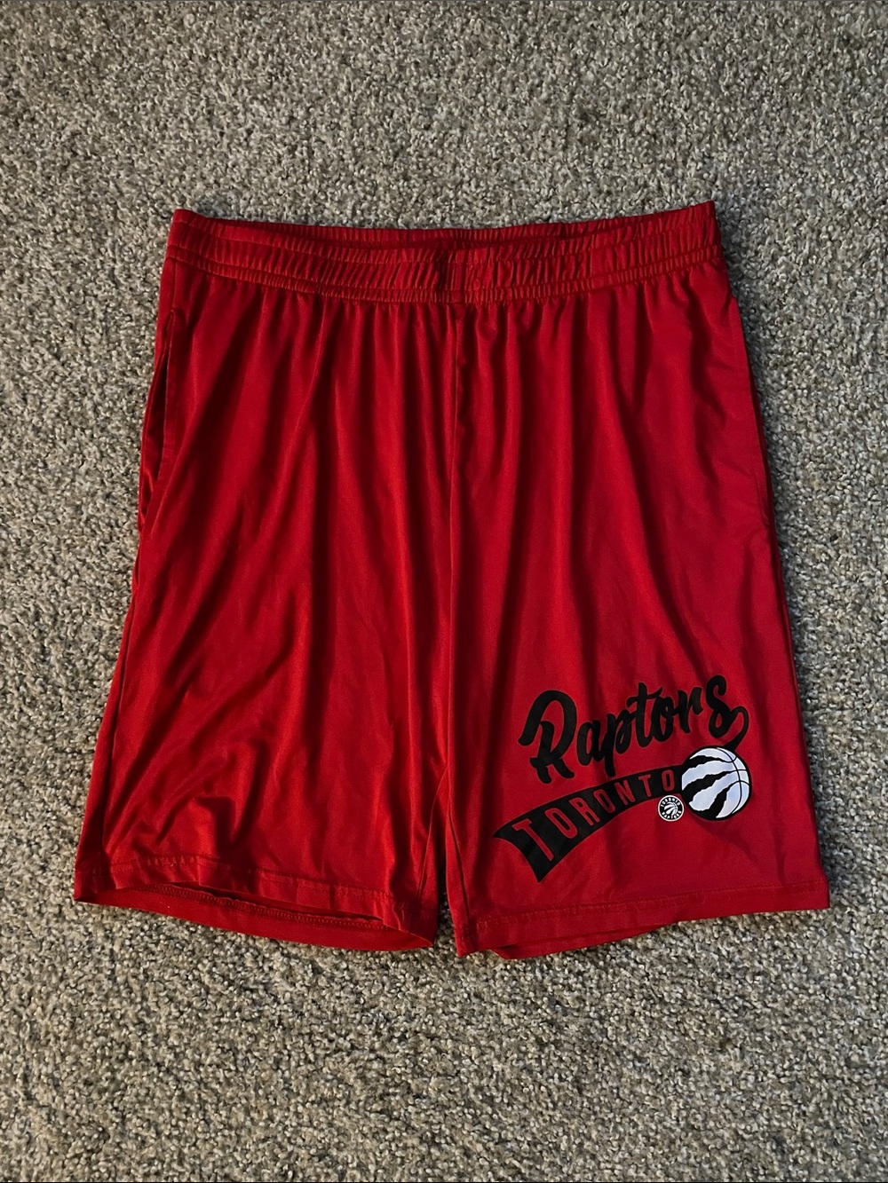 NBA Toronto Raptors Red Athletic Men's Basketball Shorts